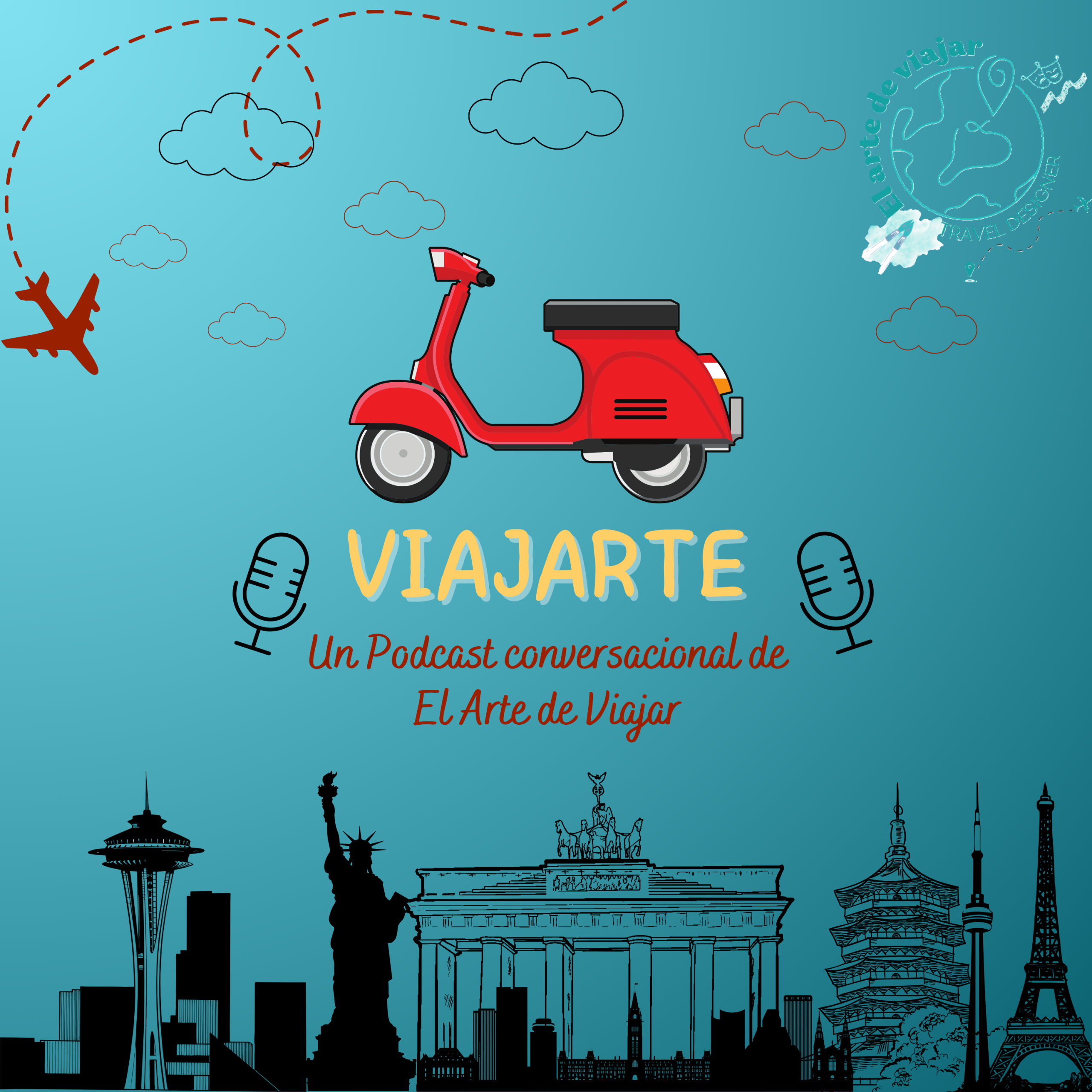 copia de copia de copia de portada para podcast de viajes degradado naranja y negro (portada para podcast)italia
